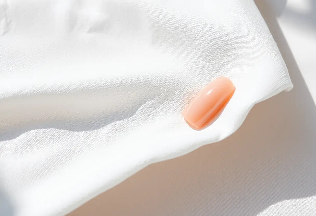 Ensemble d'ongles acryliques polis dans un salon de coiffure