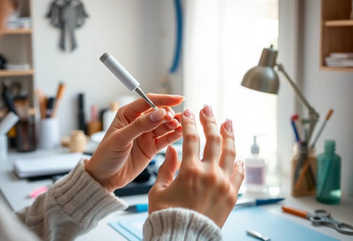 Mainte une french manicure soignée