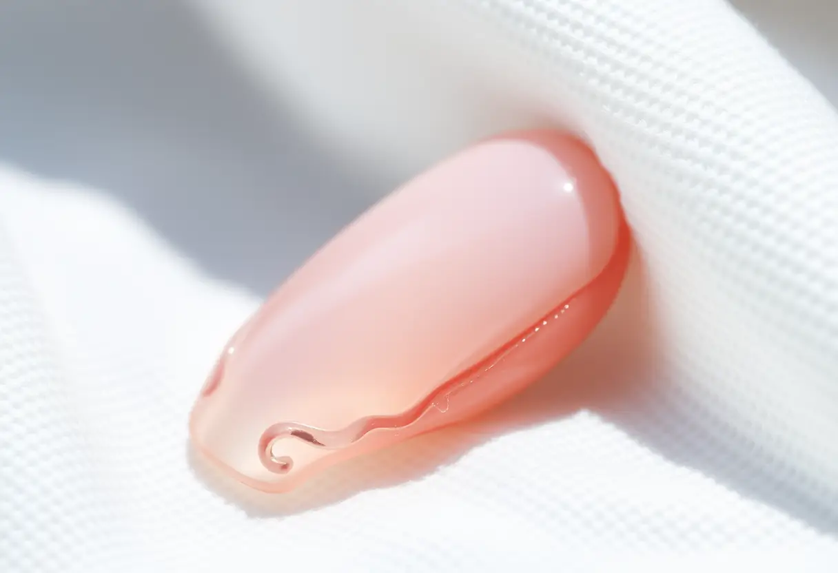 Un ongle verni avec un fini impeccable et un design élaboré