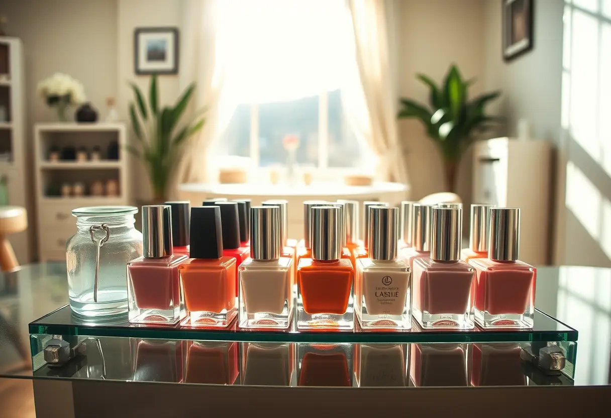 Potions à polir en verre pour ongles de mariage
