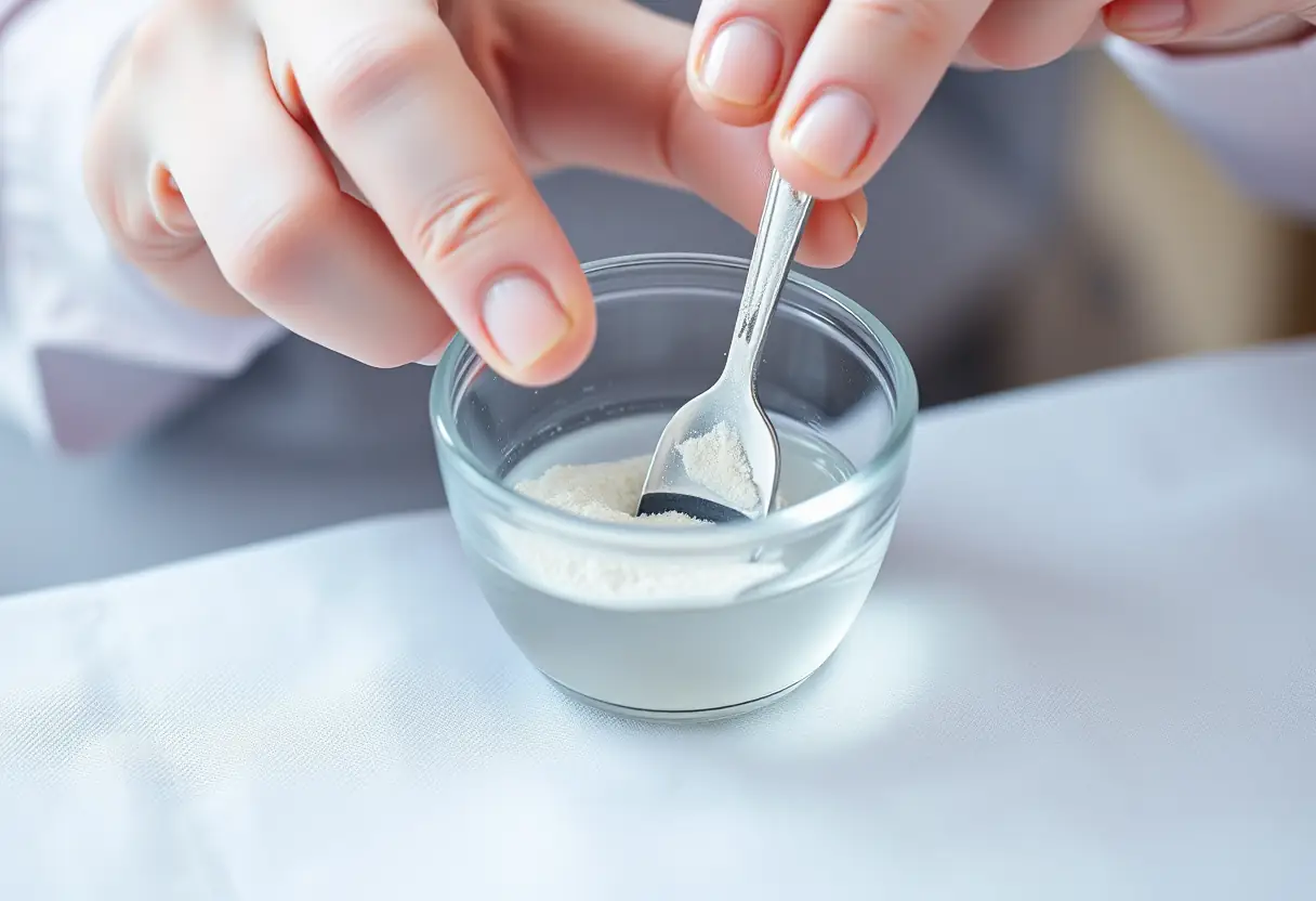 Mélange de poudre et de liquide pour la reconstruction des ongles