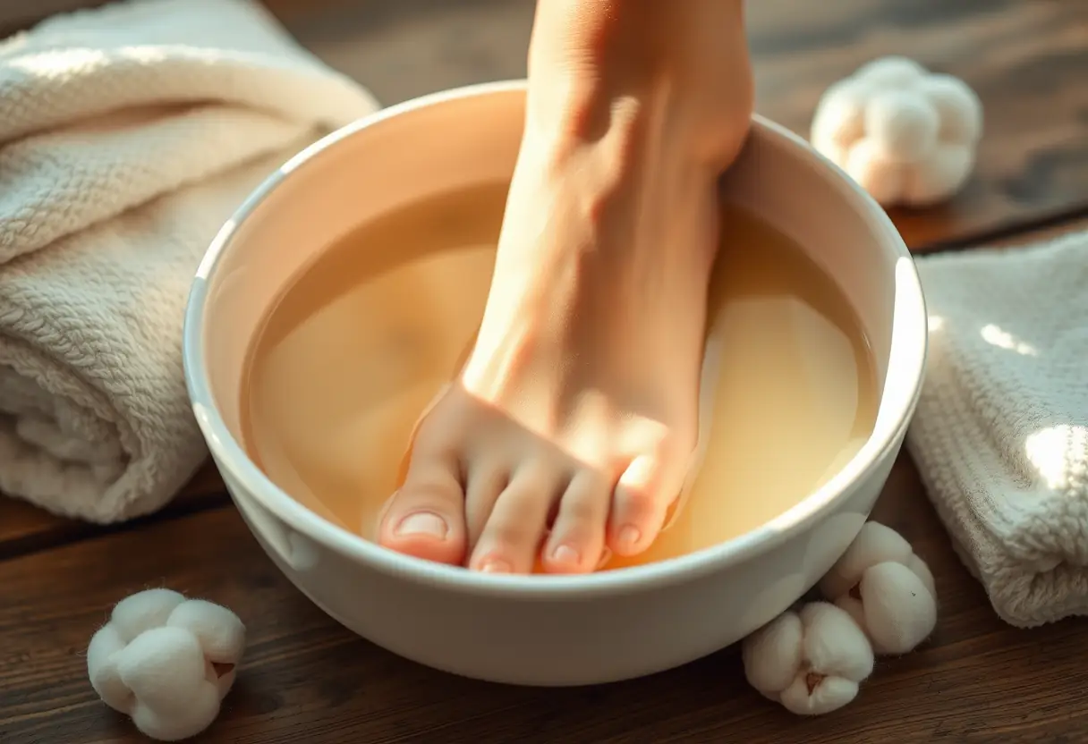 Un salon professionnel bien organisé avec des étagères contenant des outils pour soins des pieds