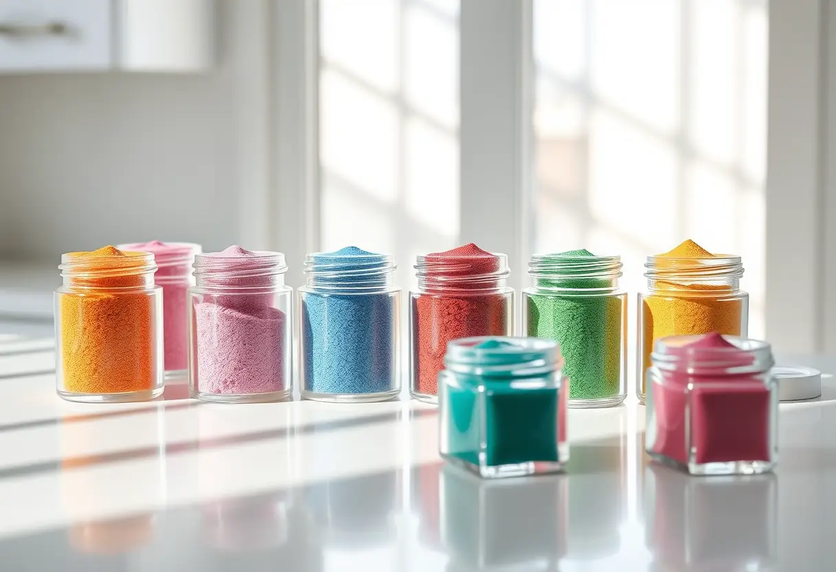 Potentiel de couleurs pour l'art des ongles